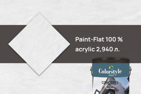 Краска 170 PB COLOR STYLE Paint-Flat 100 % acrylic 2,940 л.